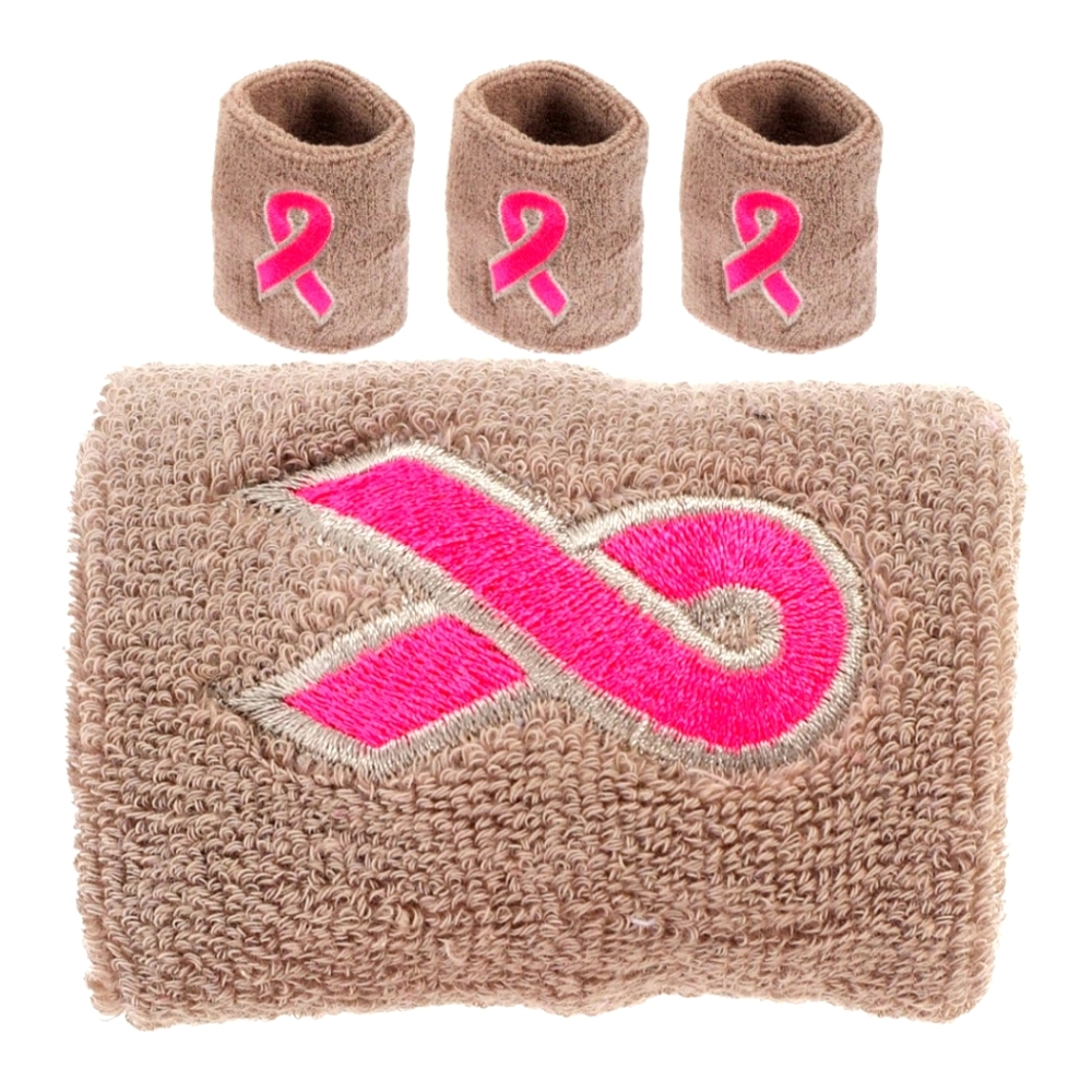 Lot of 40 Basketball Wristband Hoop Accessories Breast Cancer Sweat Bands